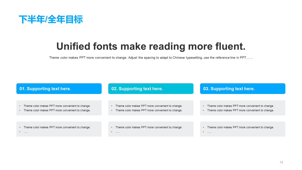 蓝色科技IT互联工作总结PPT