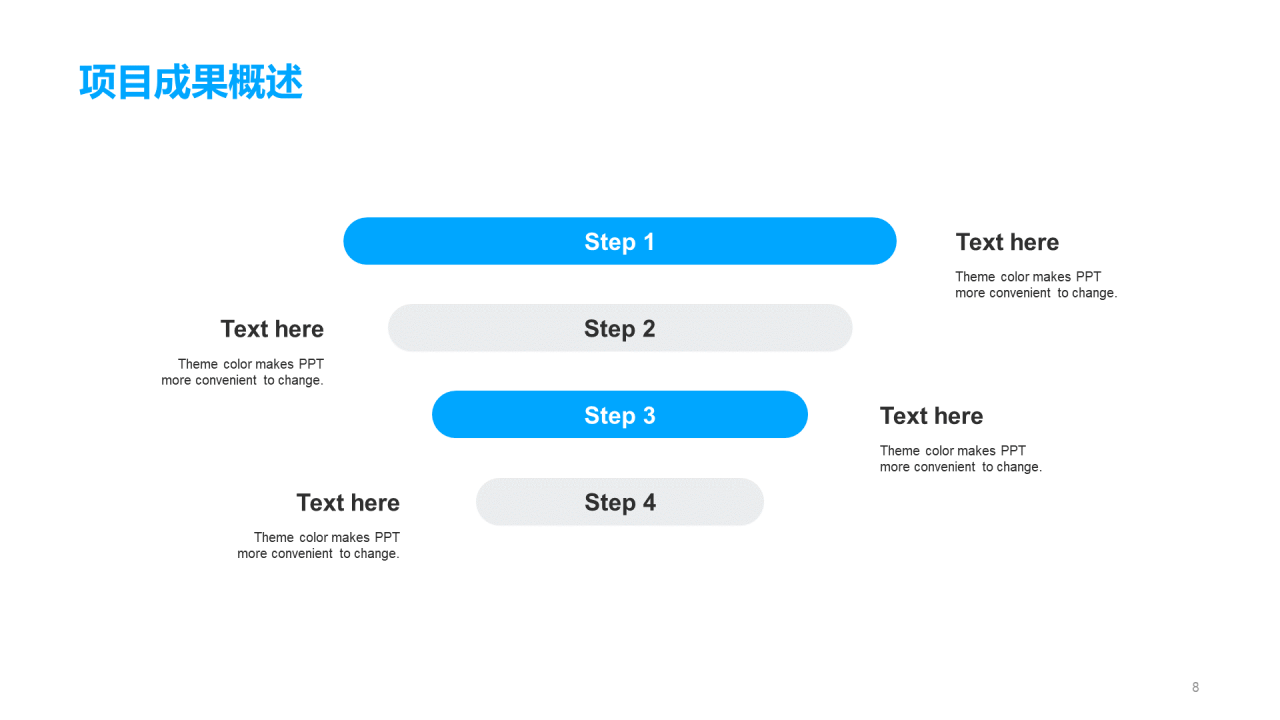 蓝色科技IT互联工作总结PPT