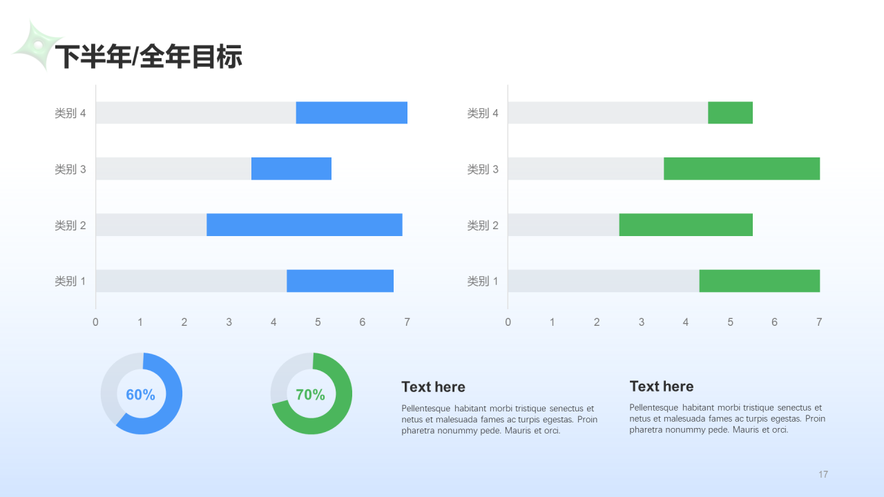 蓝绿色创意酷炫工作总结PPT案例