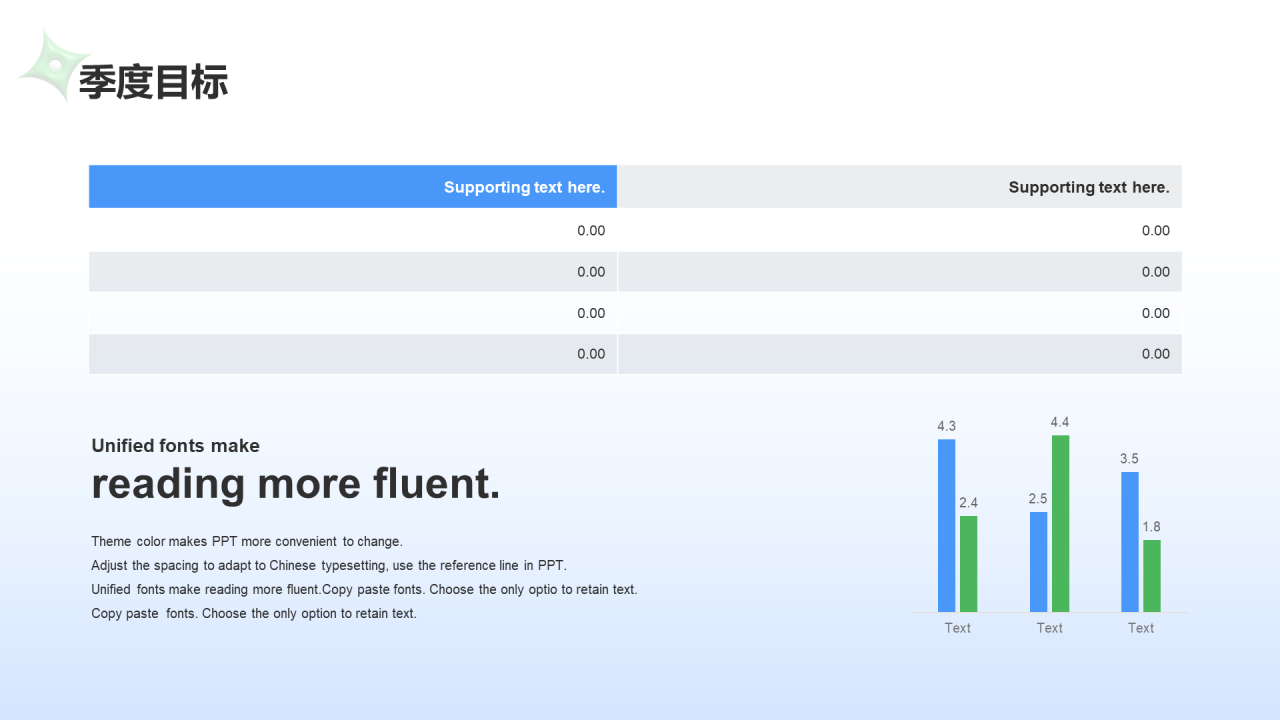 蓝绿色创意酷炫工作总结PPT案例