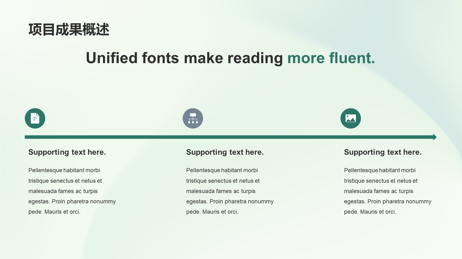 Green simple IT Internet work summary PPT