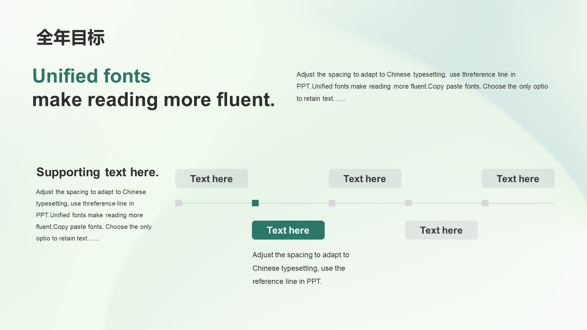 Green simple IT Internet work summary PPT