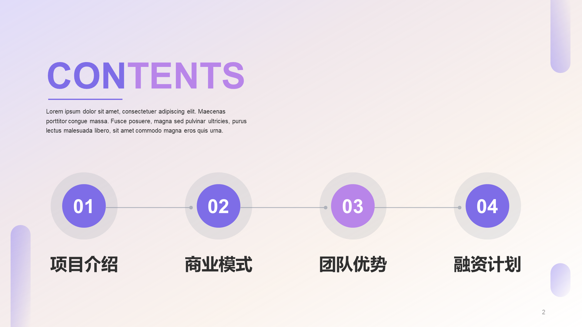 Purple Business modern transportation business plan PPT