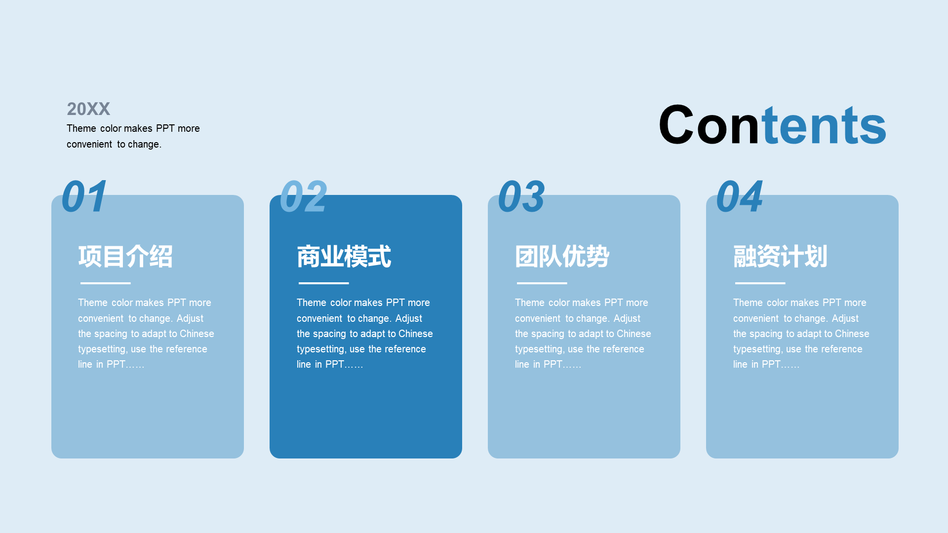 Blue Business Modern real estate finance business plan