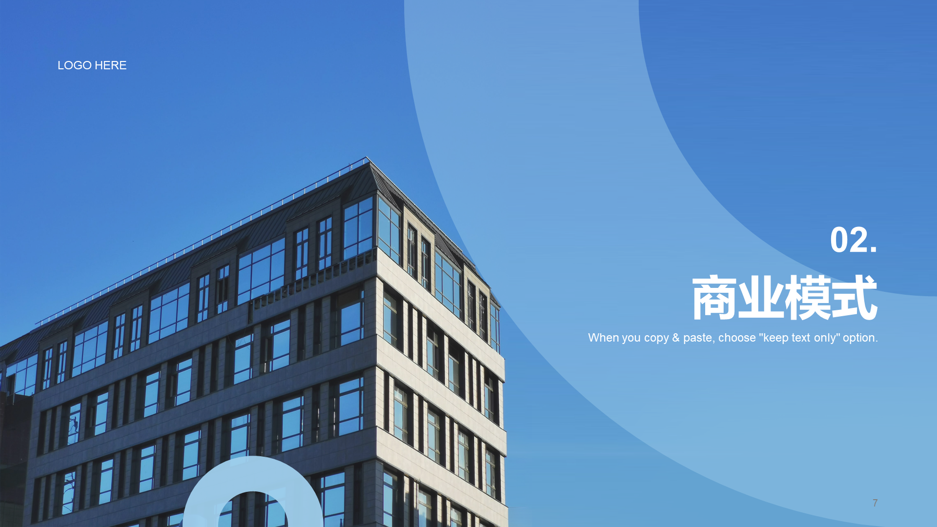 Blue Business Modern real estate finance business plan