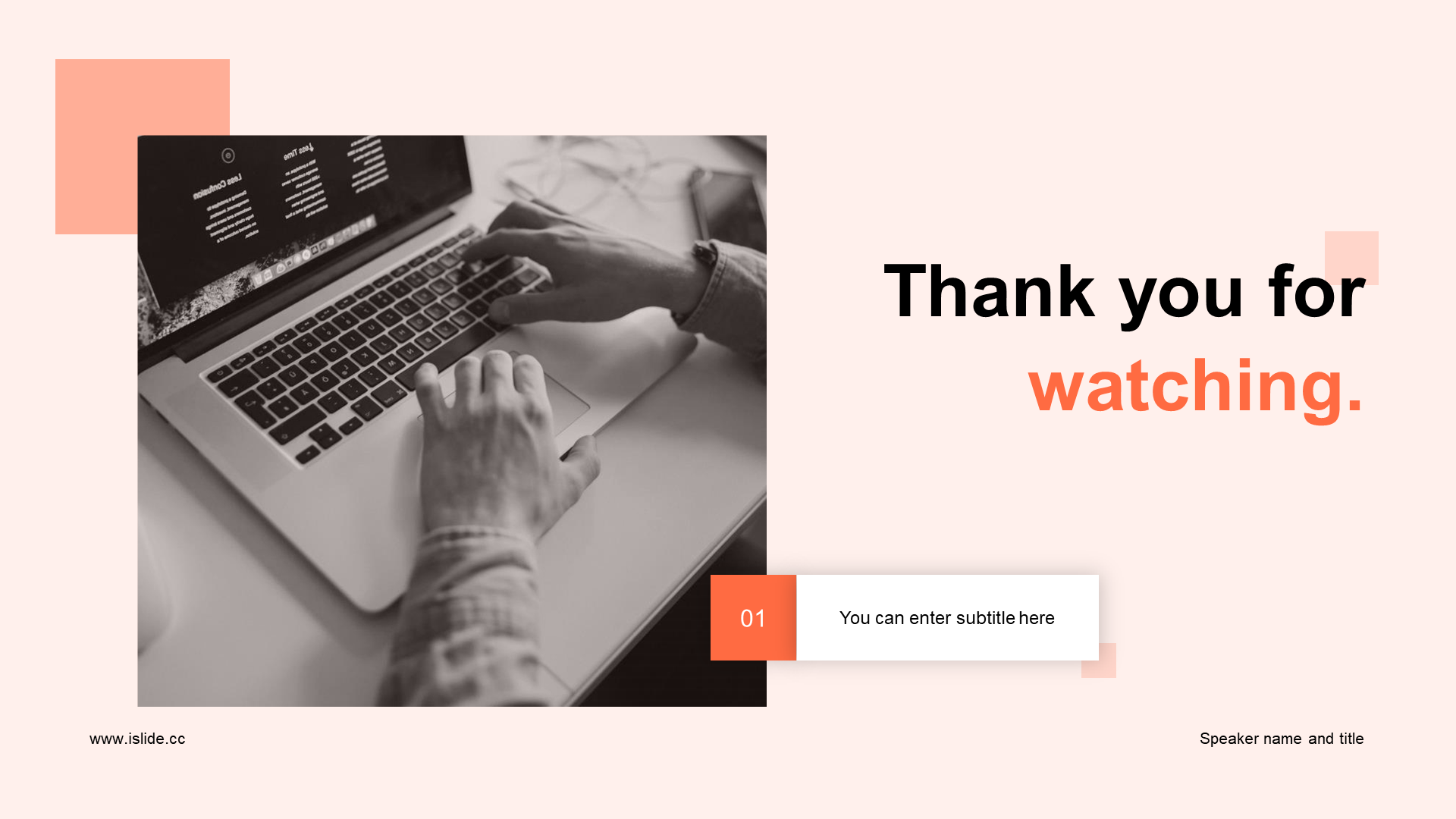 Orange business monthly work summary general PPT template