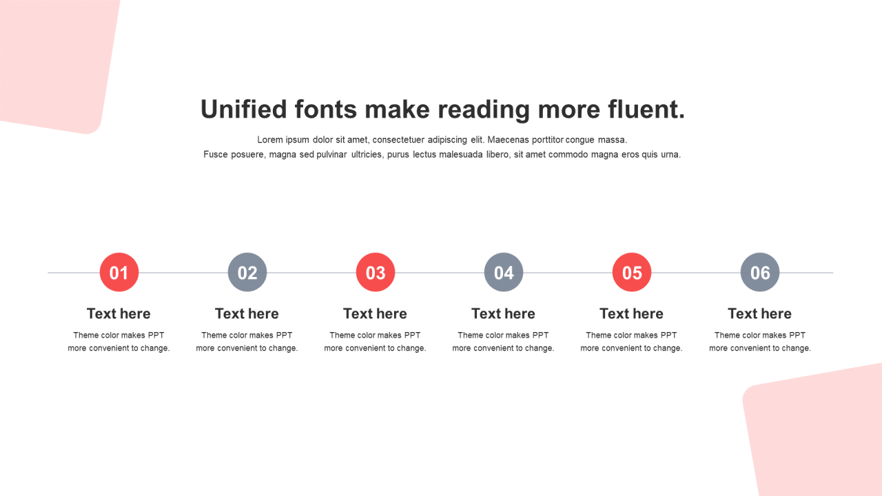 单色扁平3项PPT流程