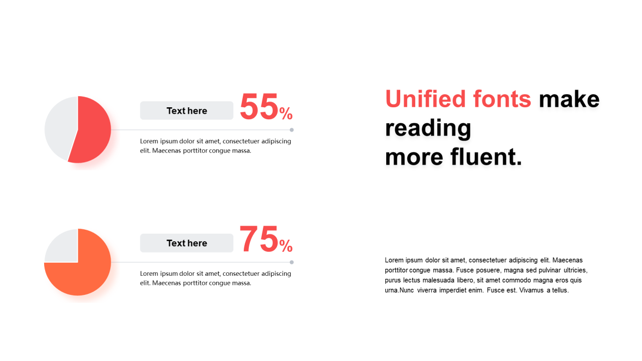 多色阴影PPT饼图