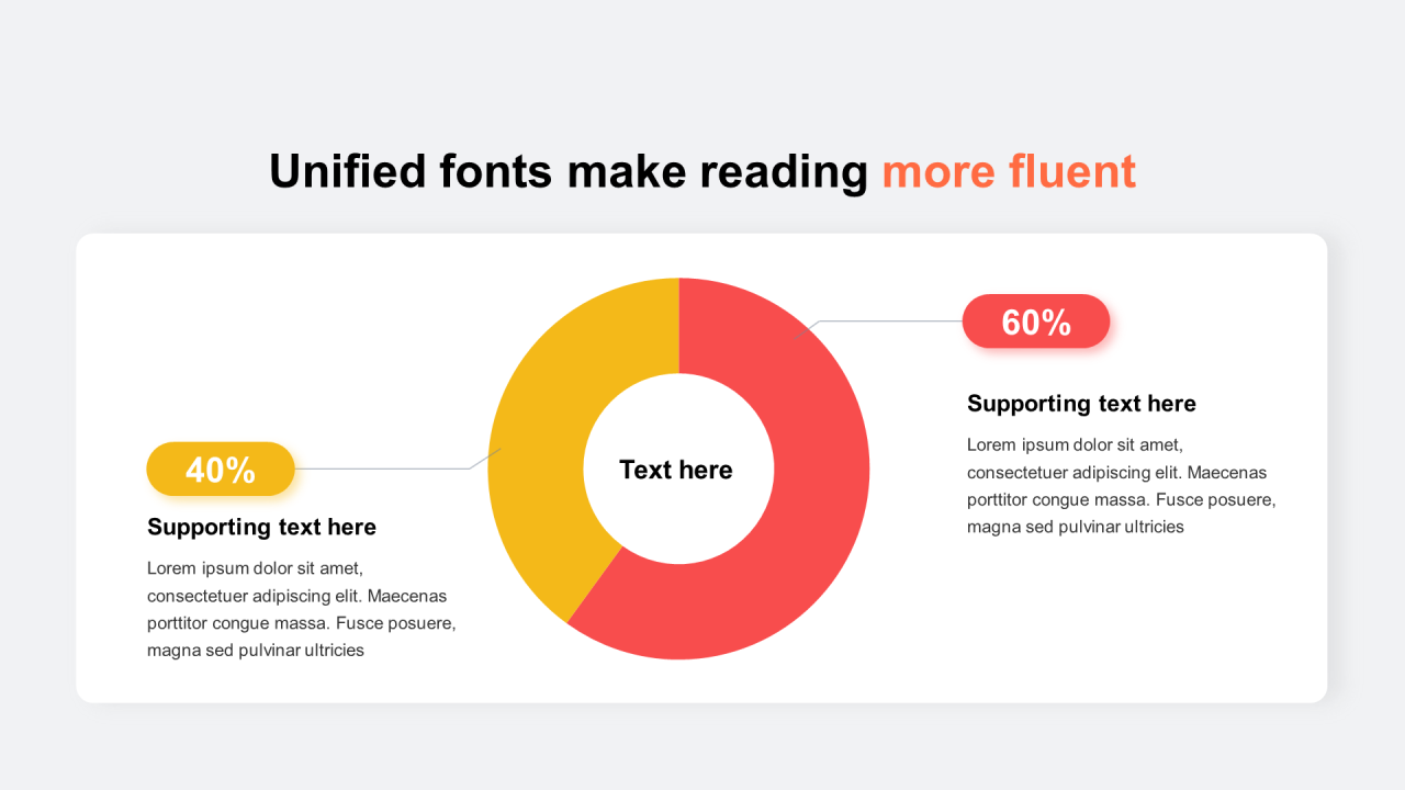 多色阴影PPT环形图
