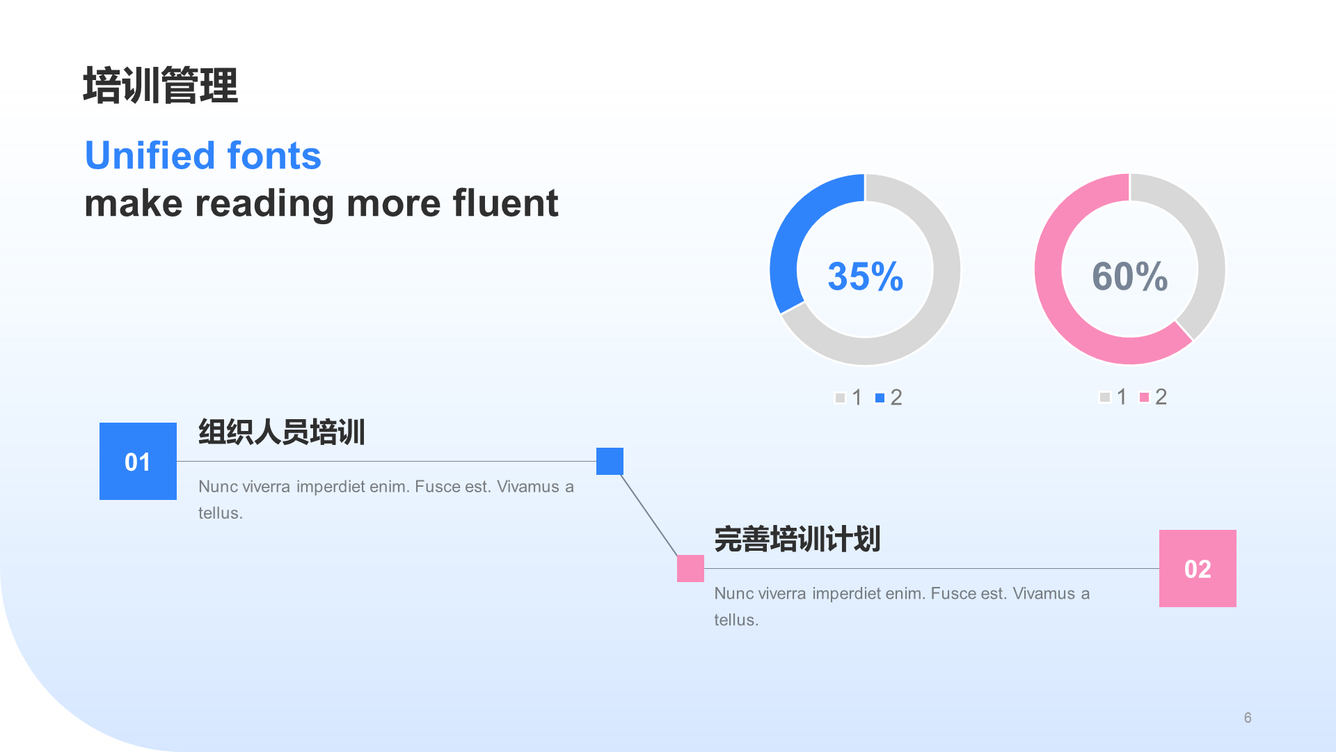 Blue creative cool 3D HR mid-year summary PPT