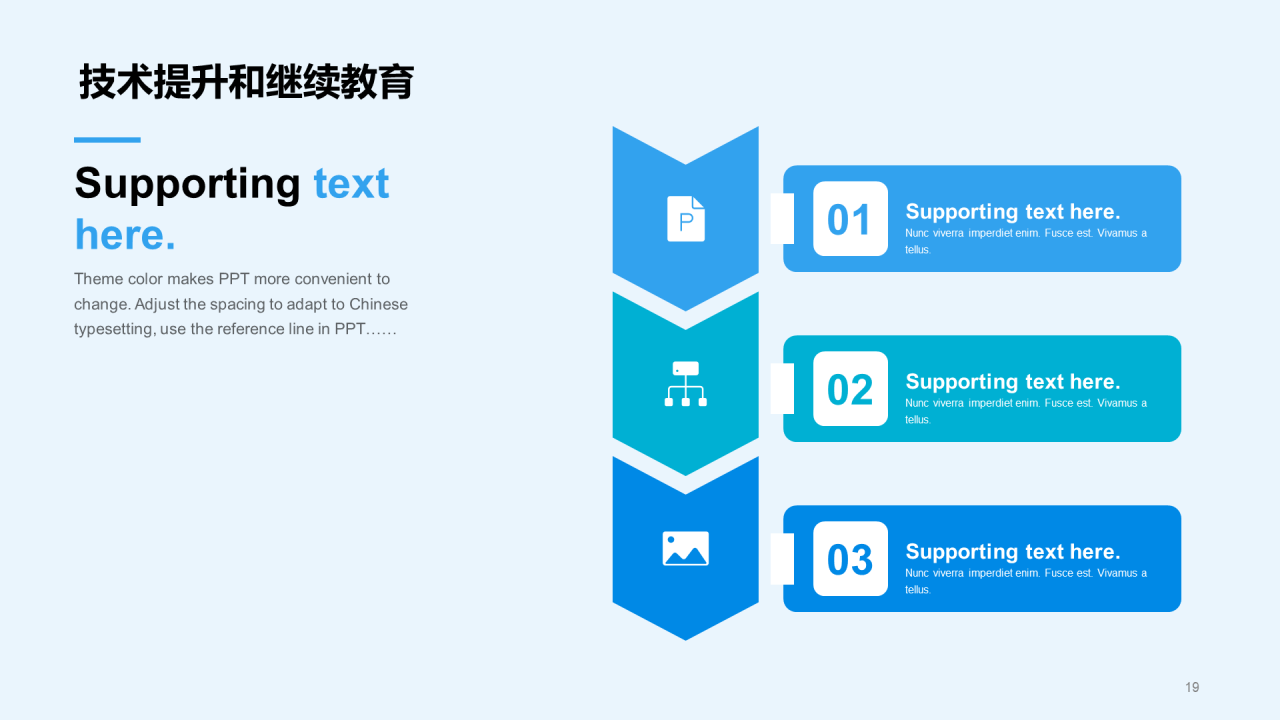 蓝色商务现代医疗医生年终工作总结PPT