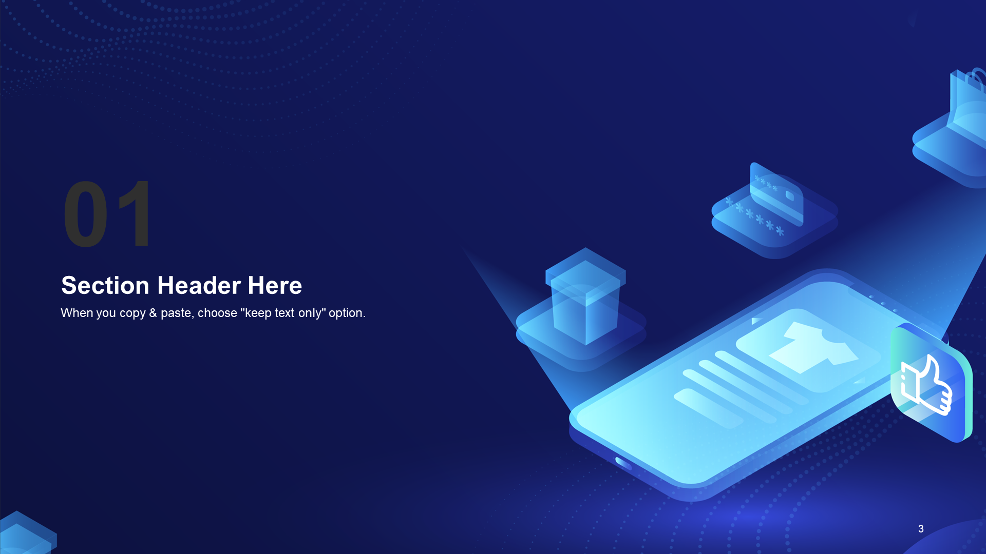 Blue creative cool Internet business plan PPT