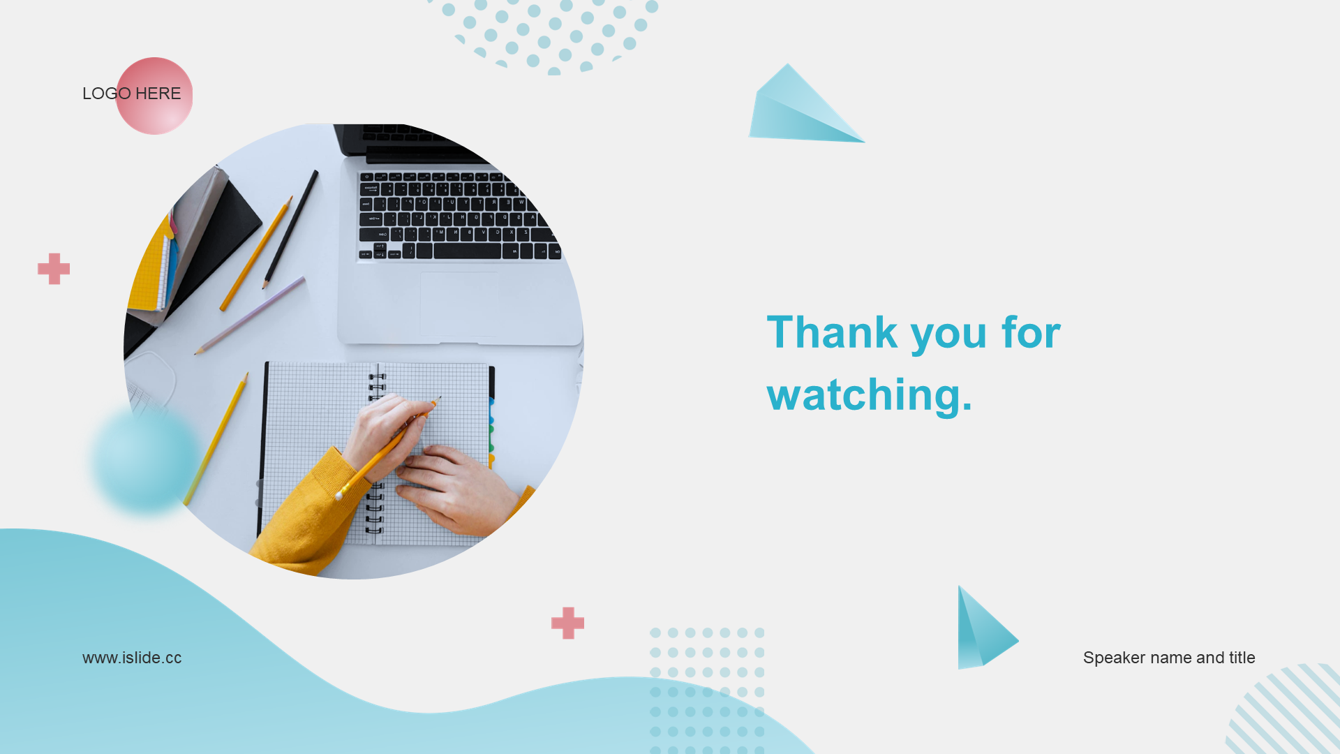 Blue business geometry graduation defense PPT template