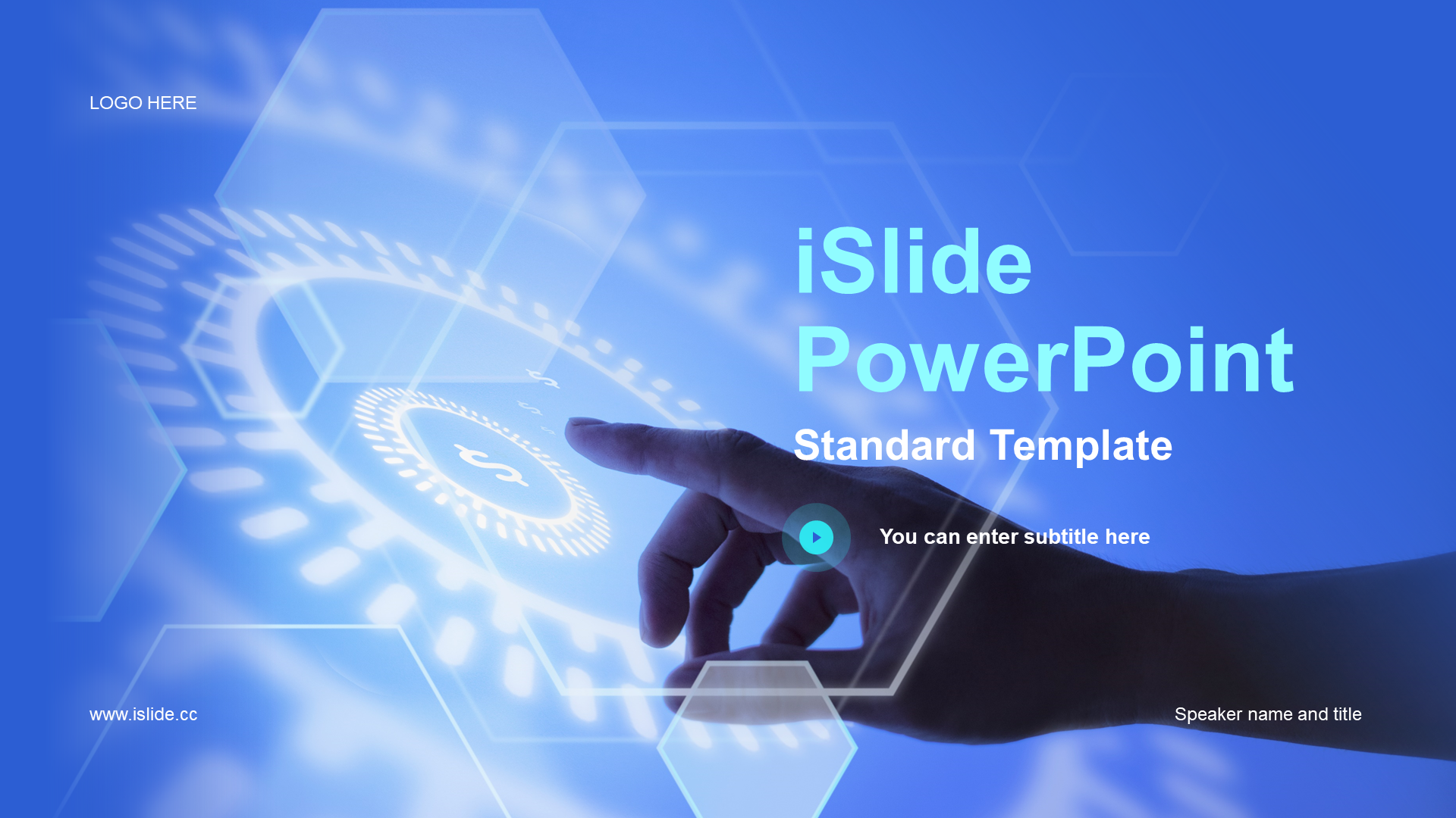 Blue modern business finance business plan PPT theme