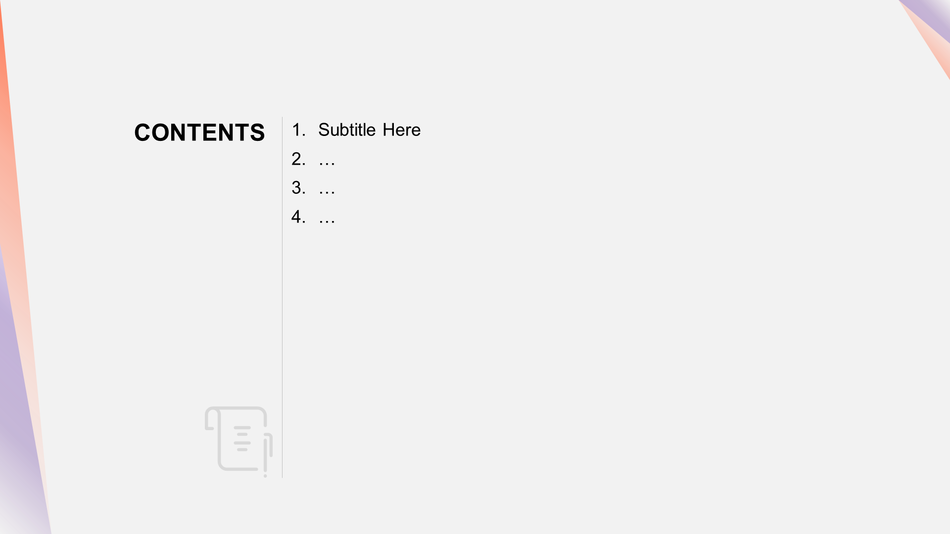 Grey simple business style PPT template