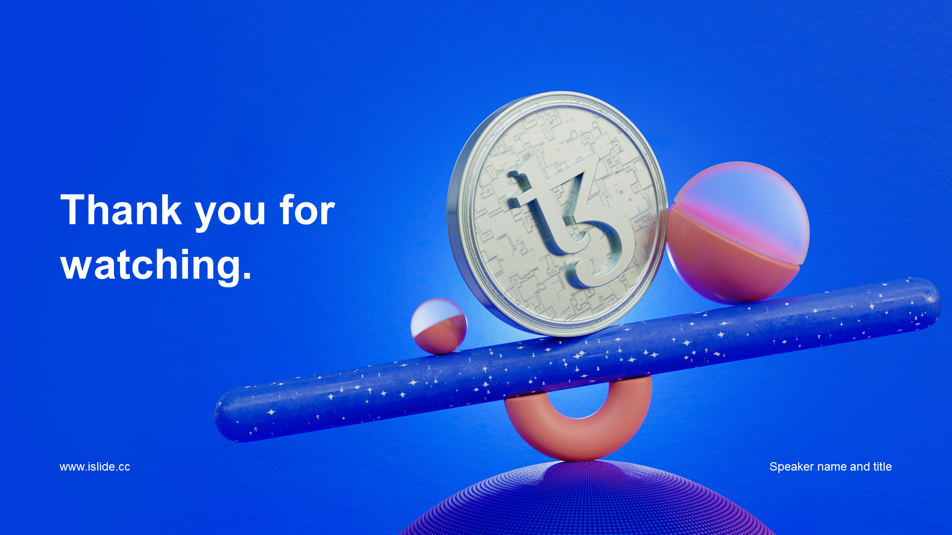 Blue creative financial work summary PPT