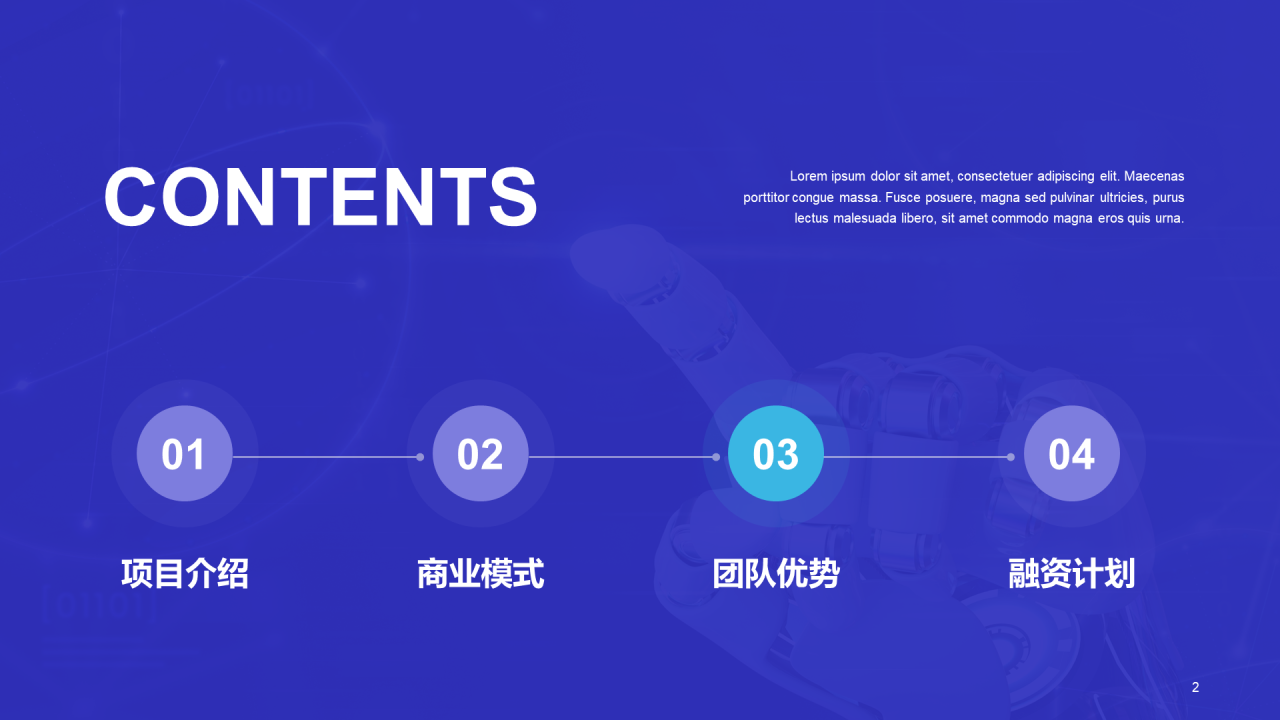 蓝色商务IT互联商业计划书