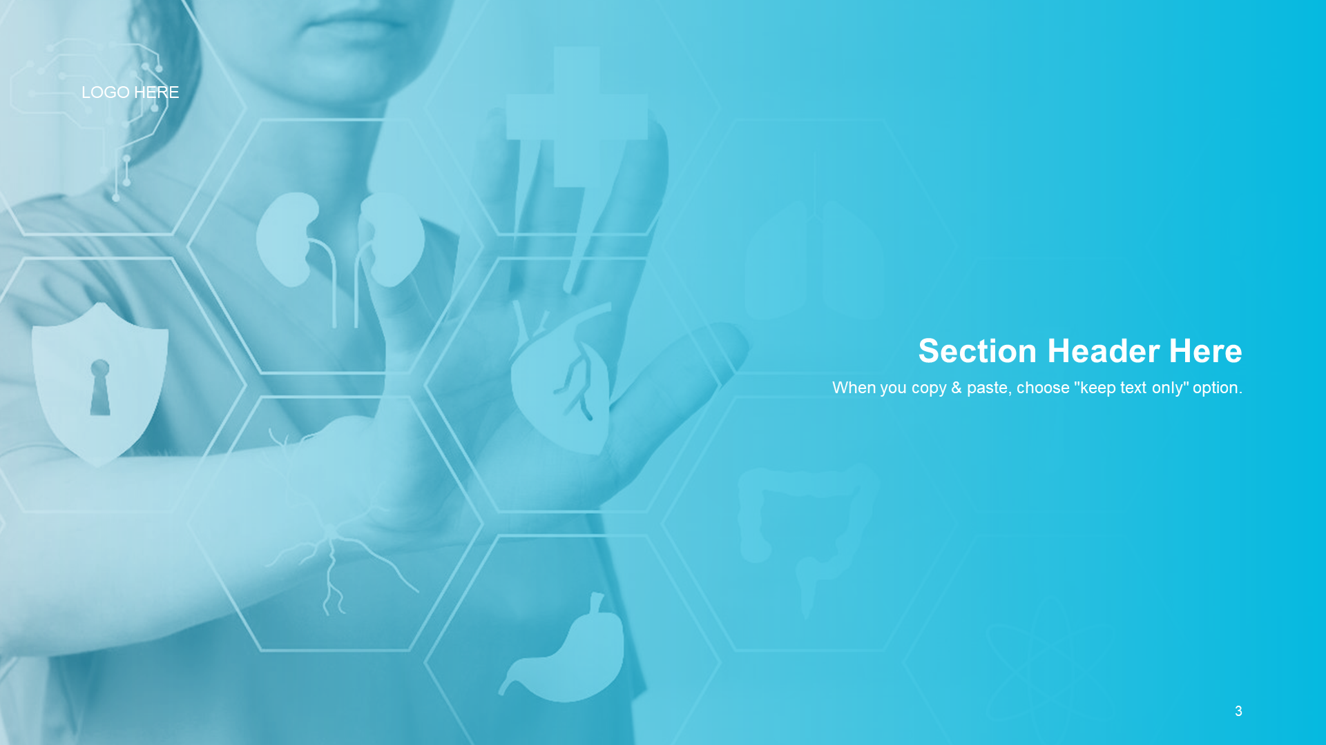 Blue modern medical industry research report PPT