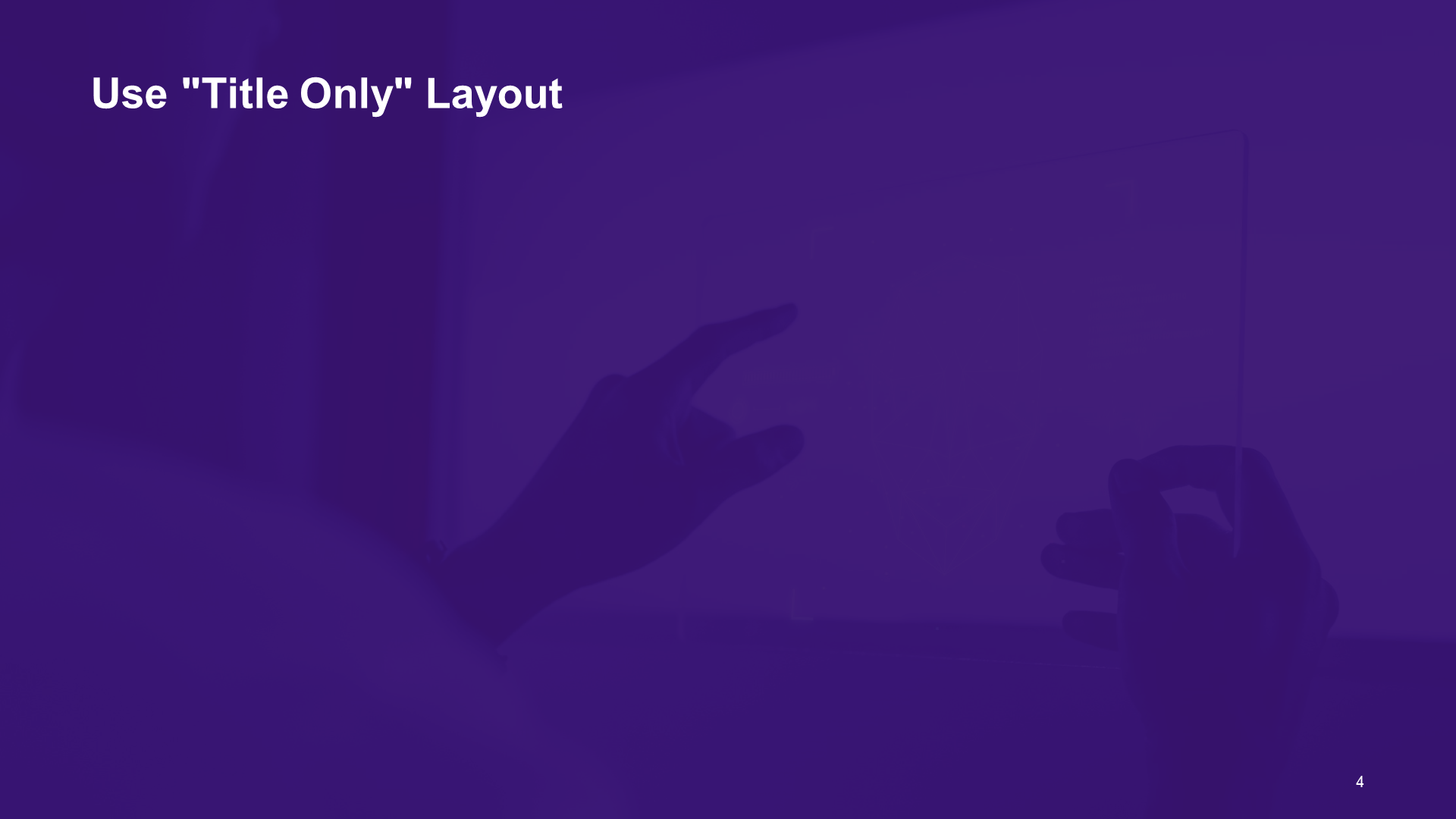 Purple technology intelligent IT Internet business plan PPT