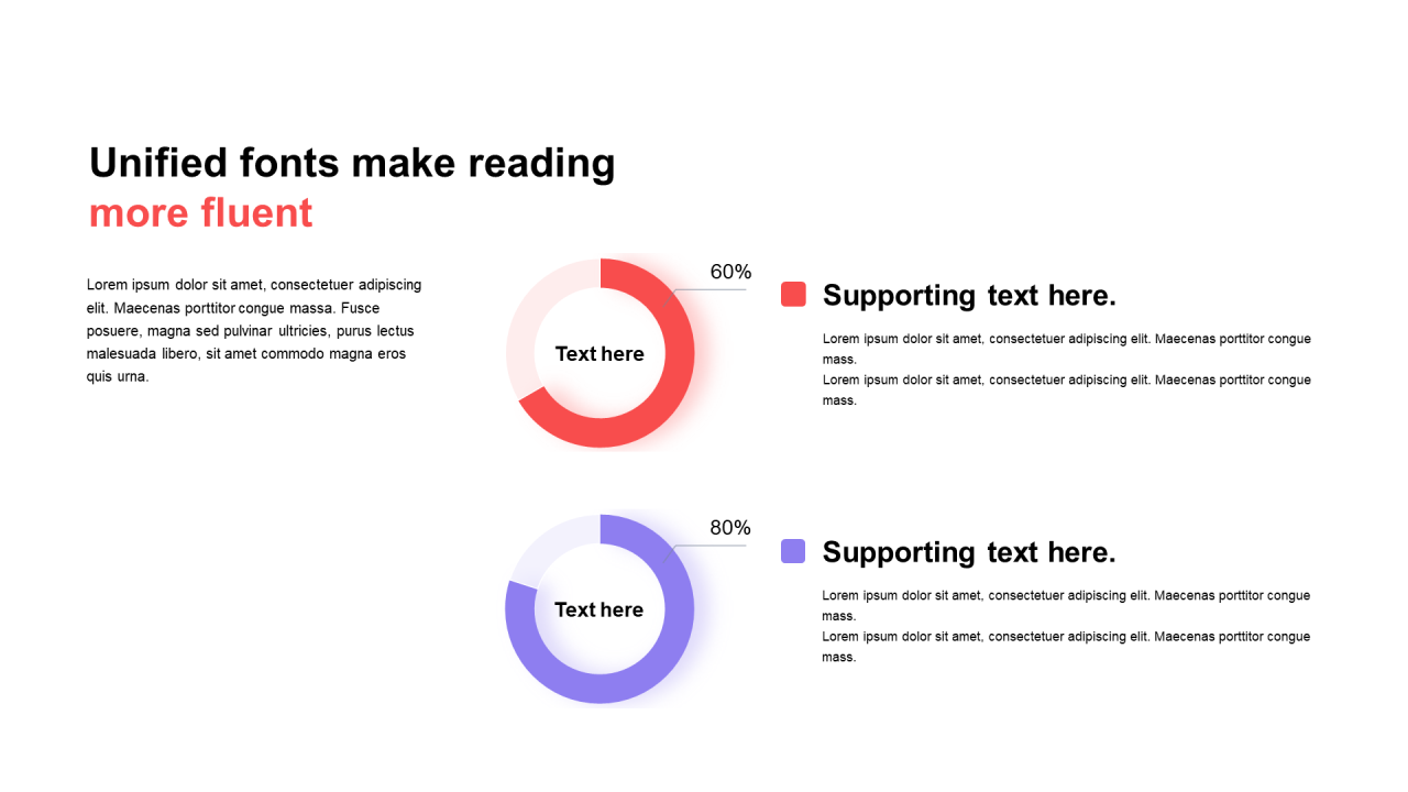 多色阴影PPT环形图