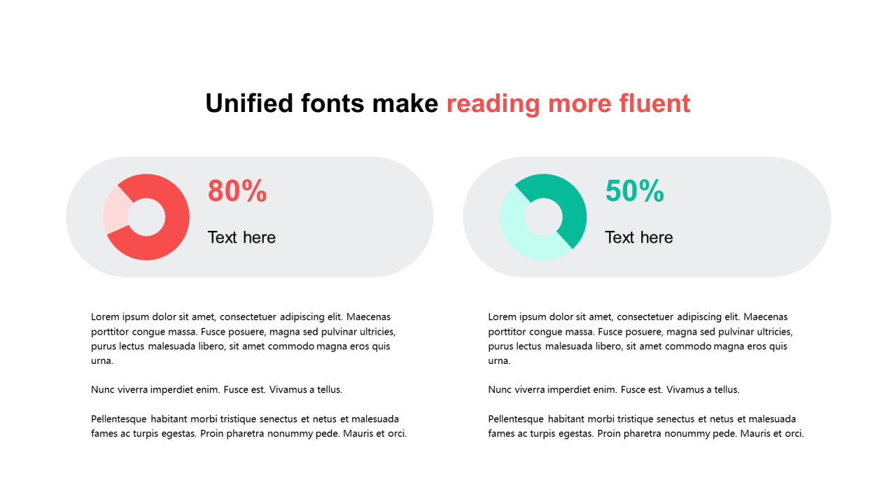 多色扁平PPT环形图