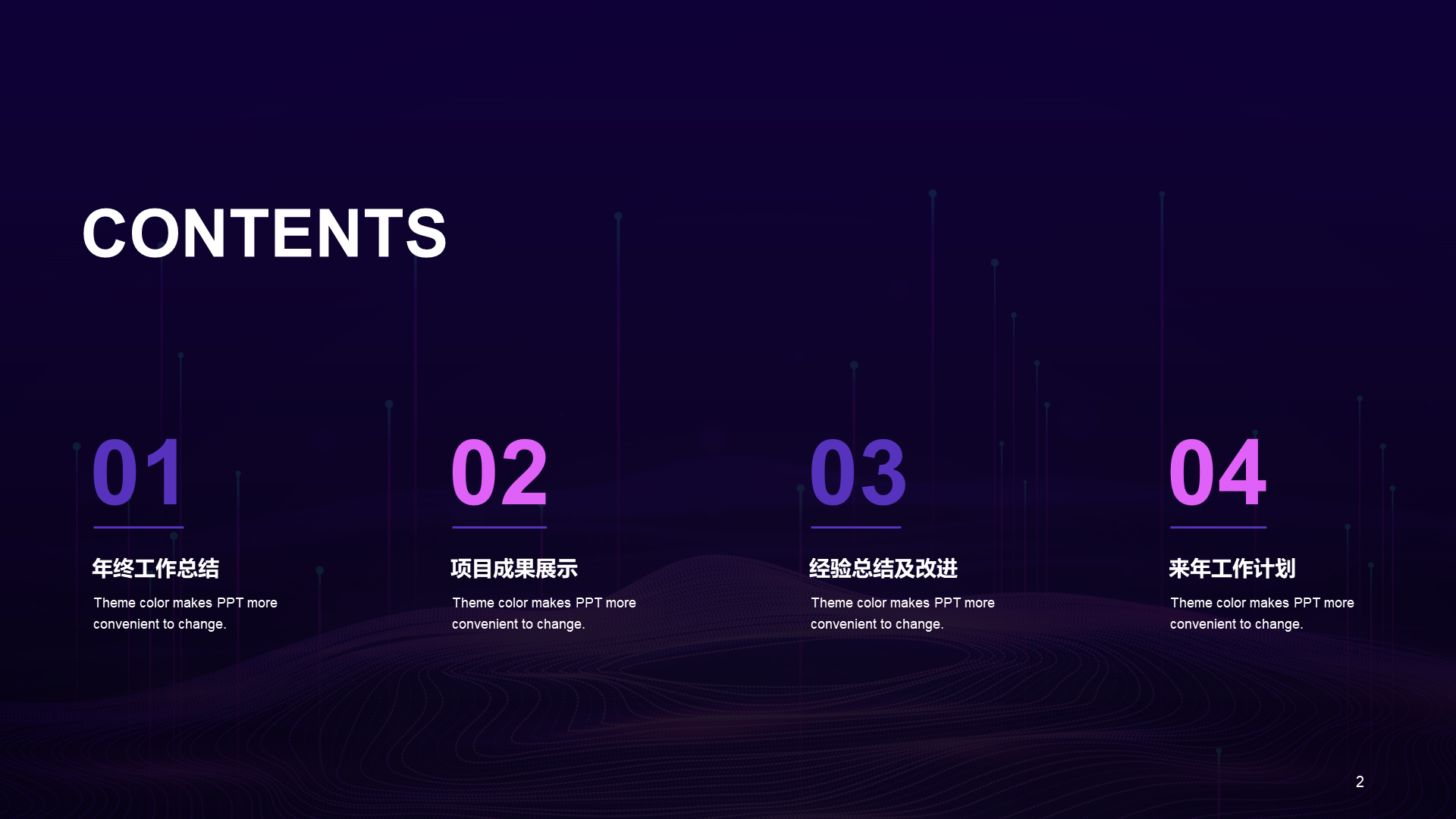 Purple science and technology annual work summary PPT