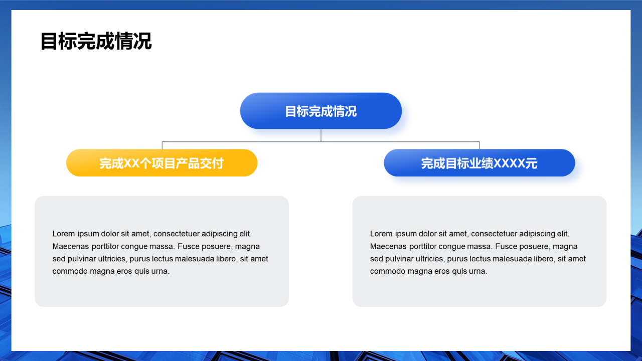 蓝色简约生产部年终工作总结PPT