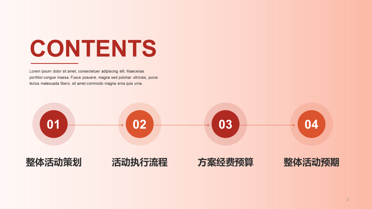 橙色腊八节活动方案PPT