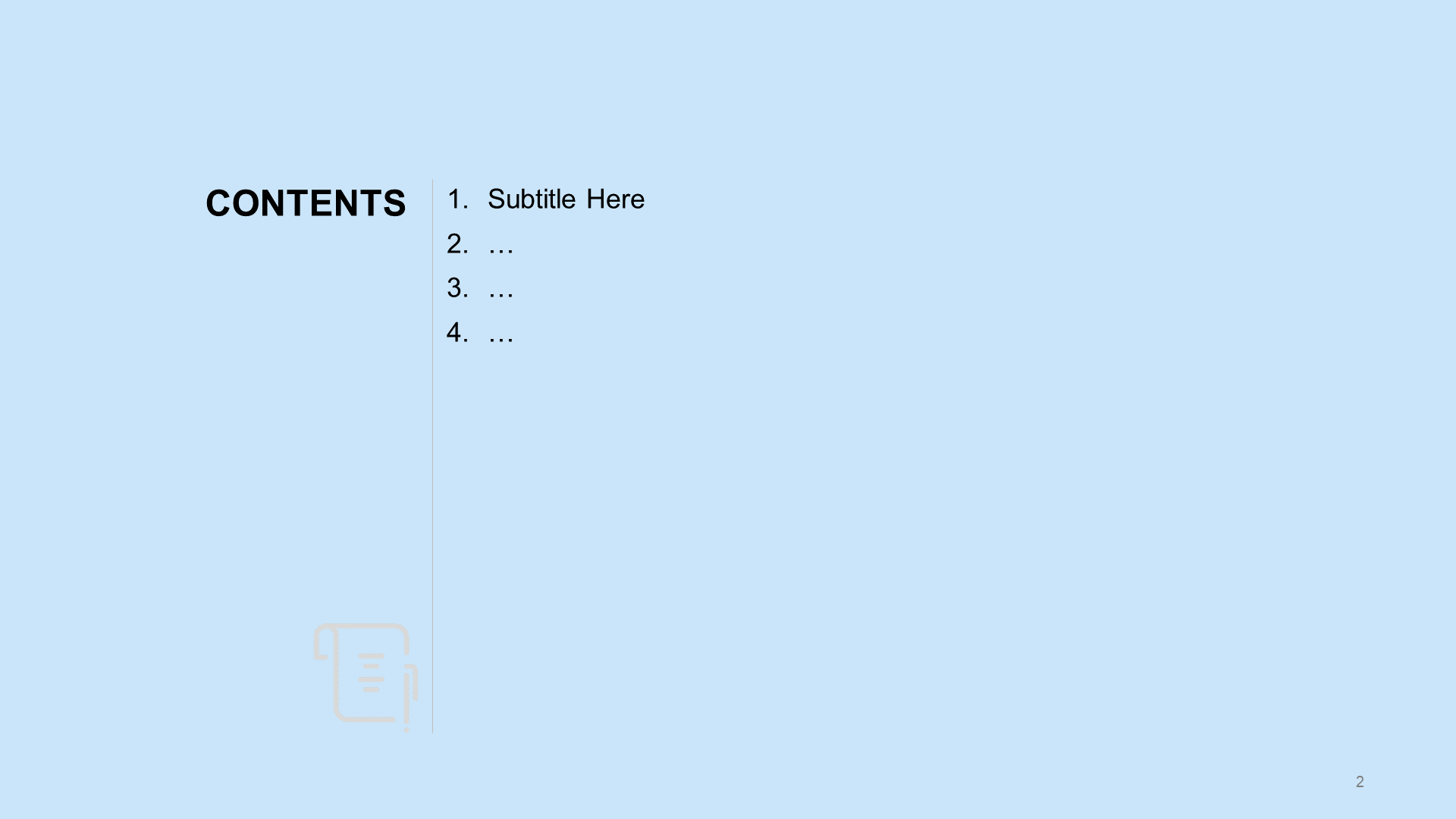 Blue simple flat Internet work summary