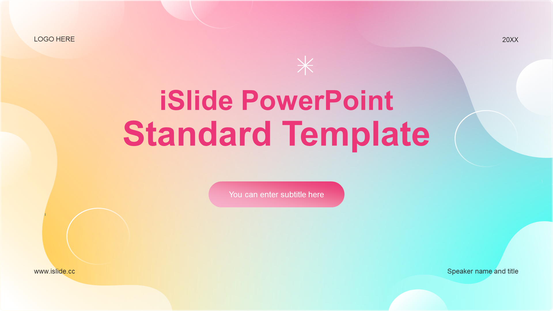 Pink small fresh gradient competition presentation PPT template