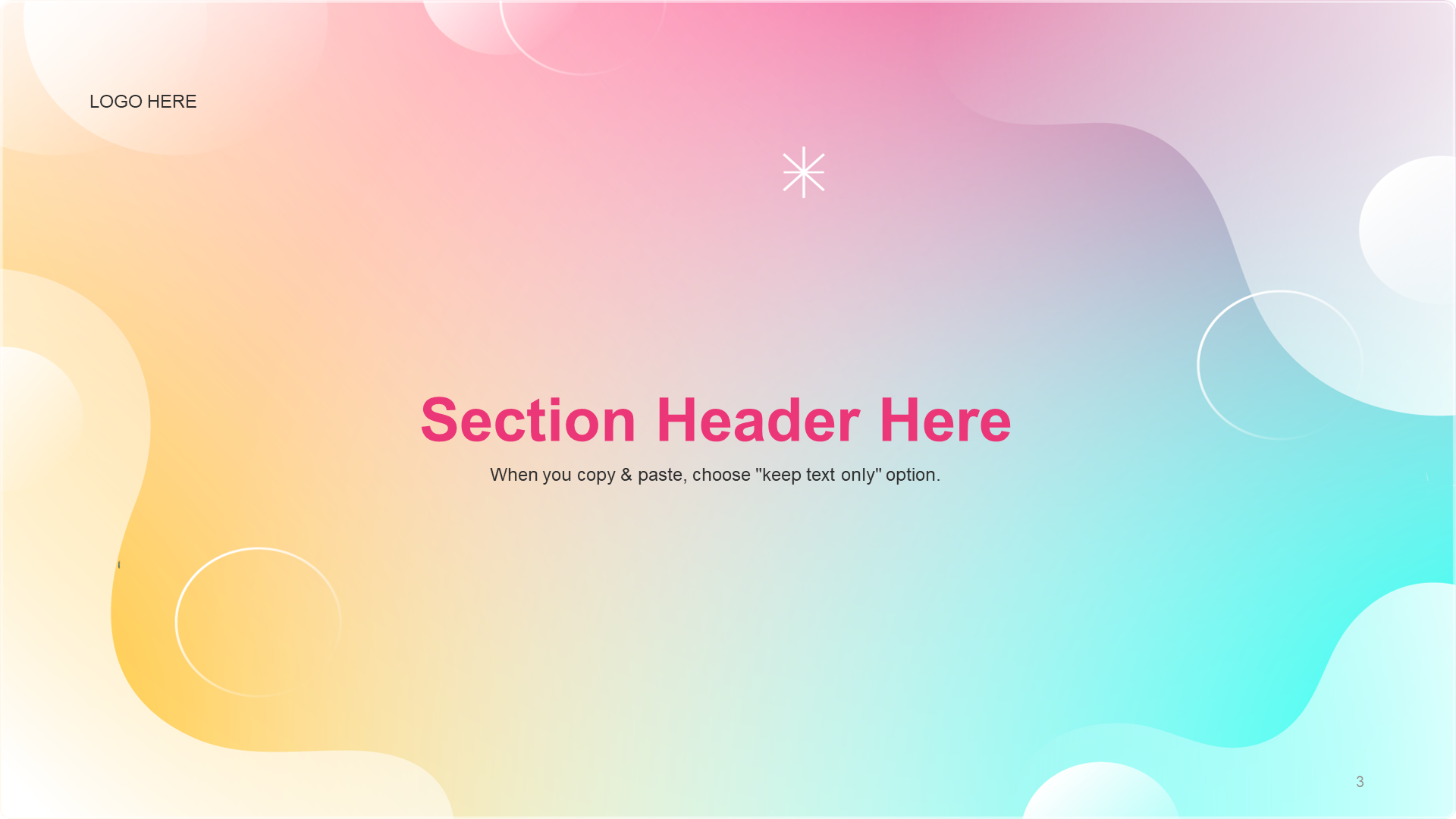 Pink small fresh gradient competition presentation PPT template