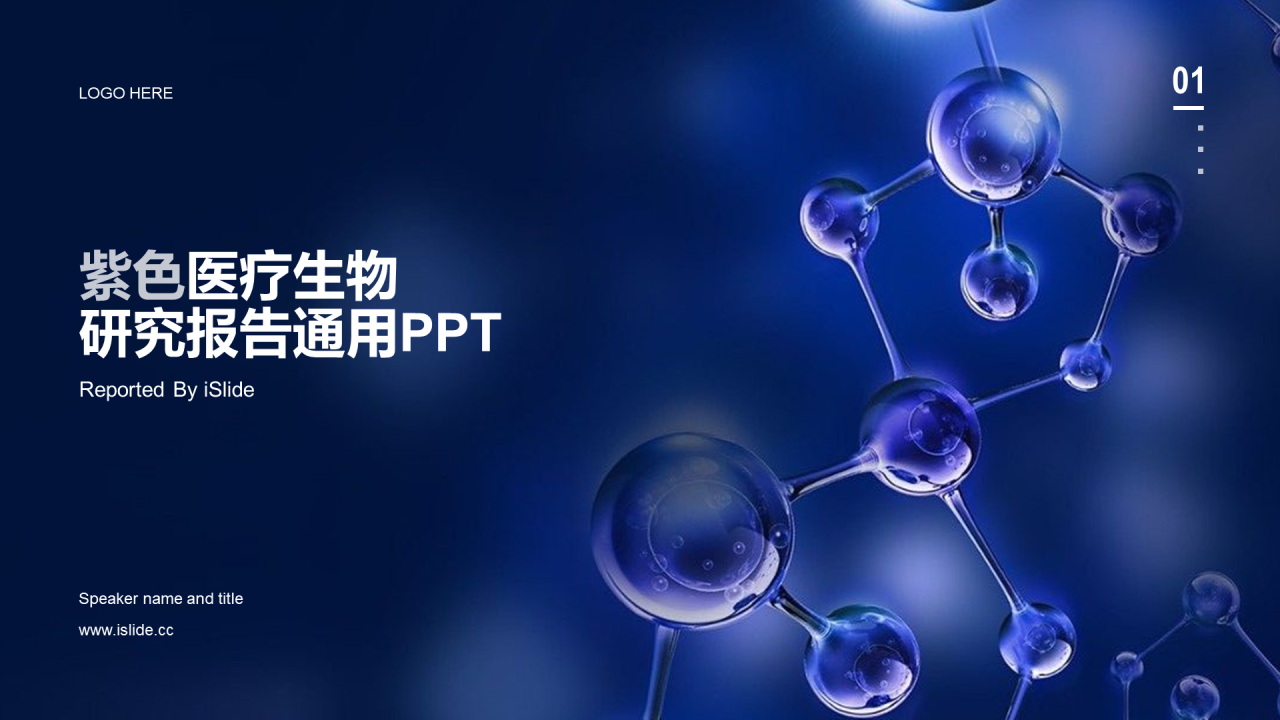 紫色医疗研究报告PPT