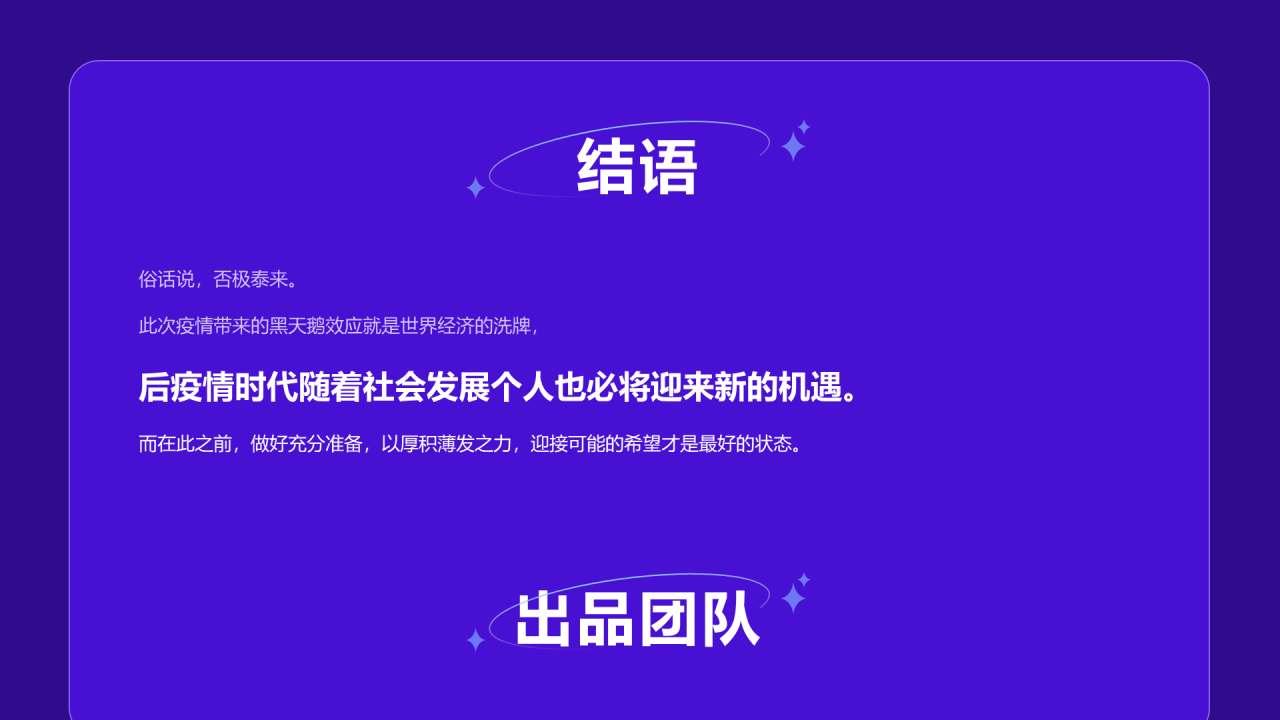 蓝色插画2022后疫情时代的就业趋势