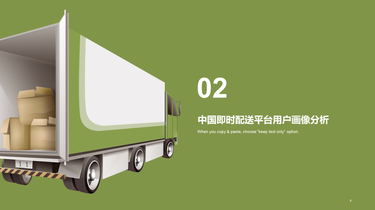 绿色插画中国即时配送行业研究报告