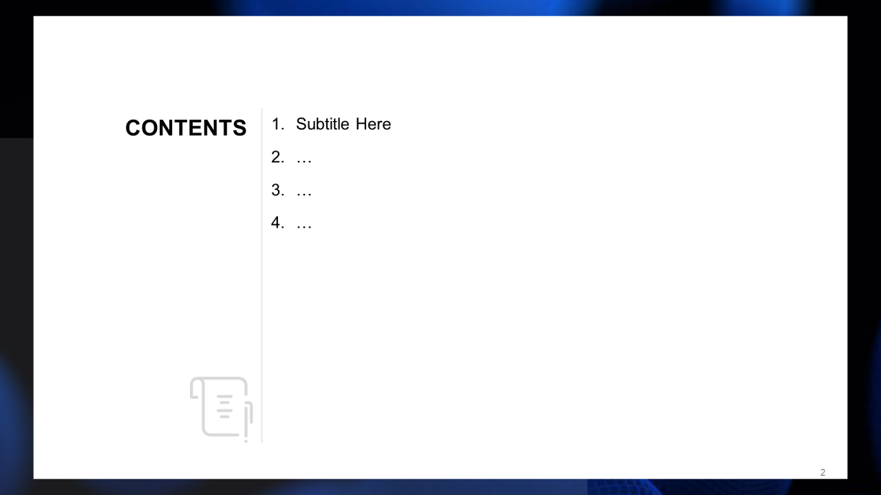 蓝色商务现代工作总结PPT