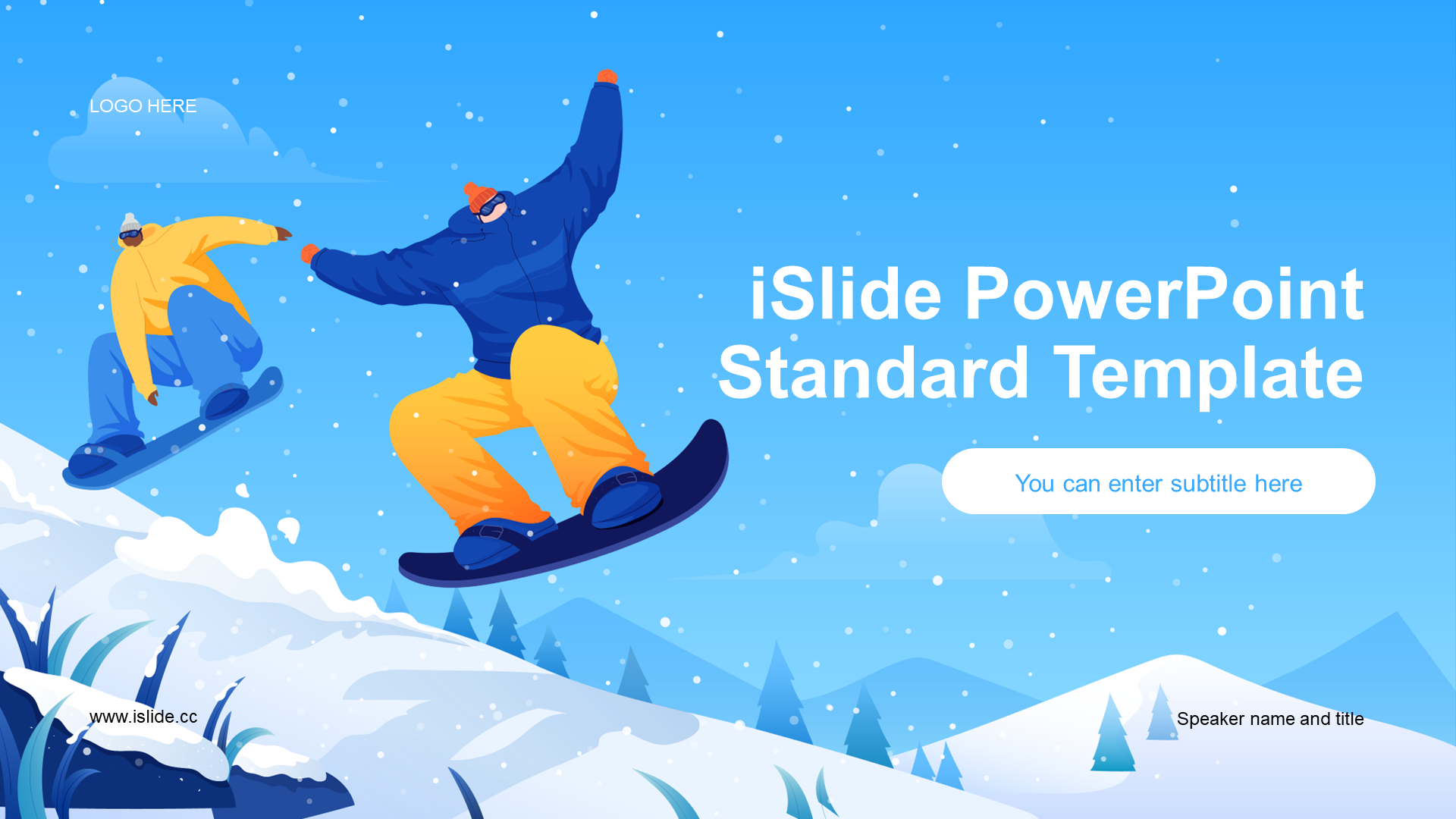 Blue cartoon illustration training courseware PPT
