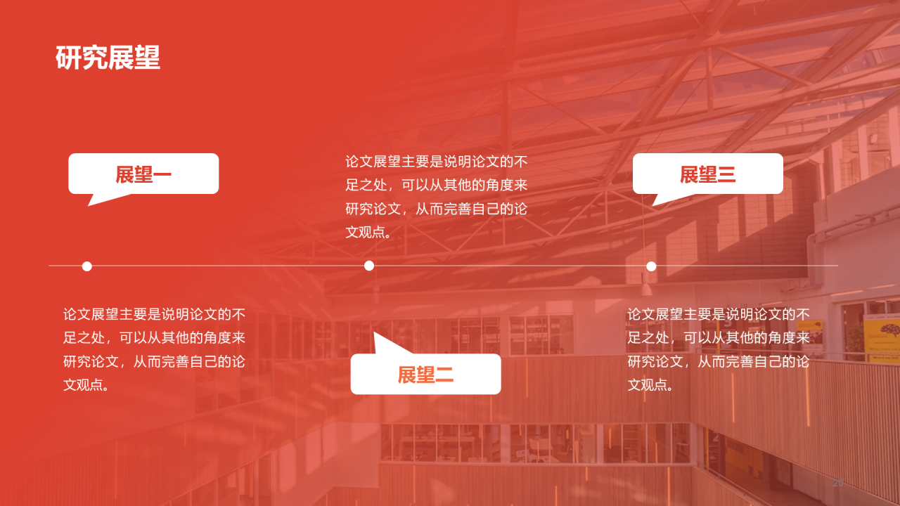 红色商务现代毕业论文答辩PPT