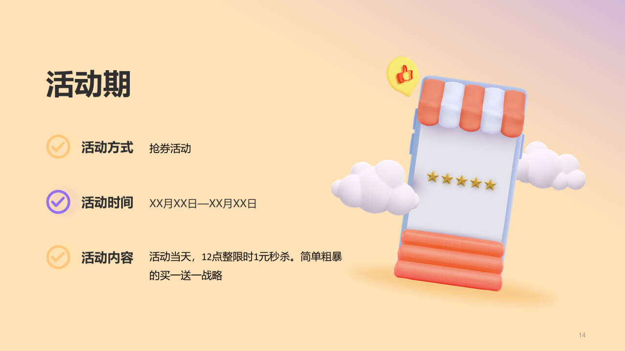 黄色创意电商运营活动策划PPT
