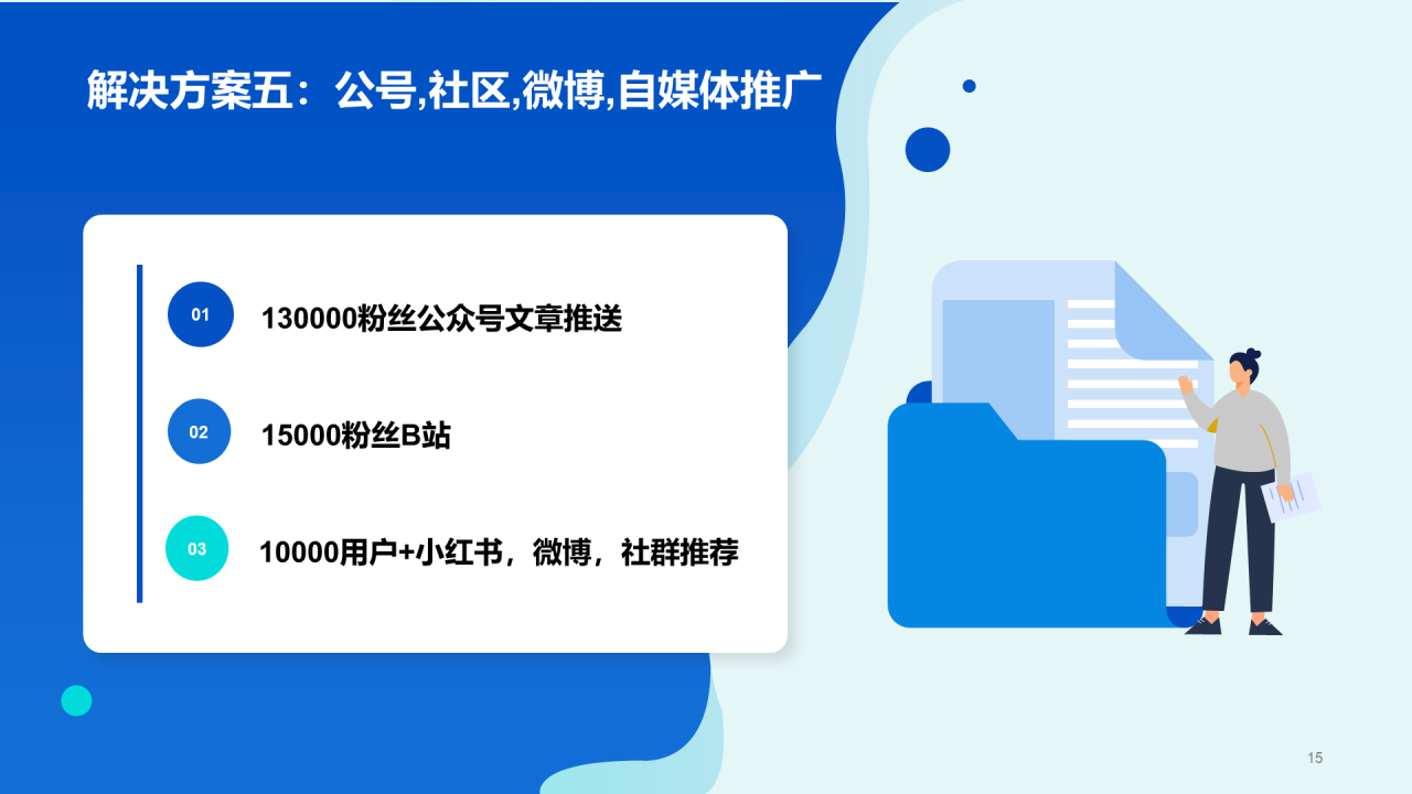 蓝色简约浏览器插件iTab品牌推广PPT案例