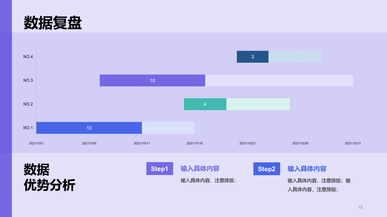 紫色简约运营策划工作计划企业复工PPT