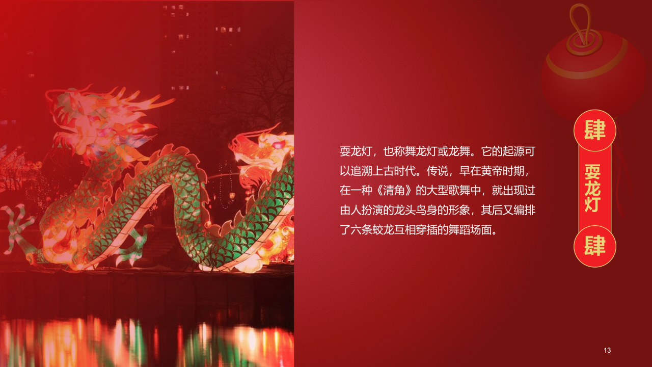 红色喜庆节日元宵节介绍科普PPT