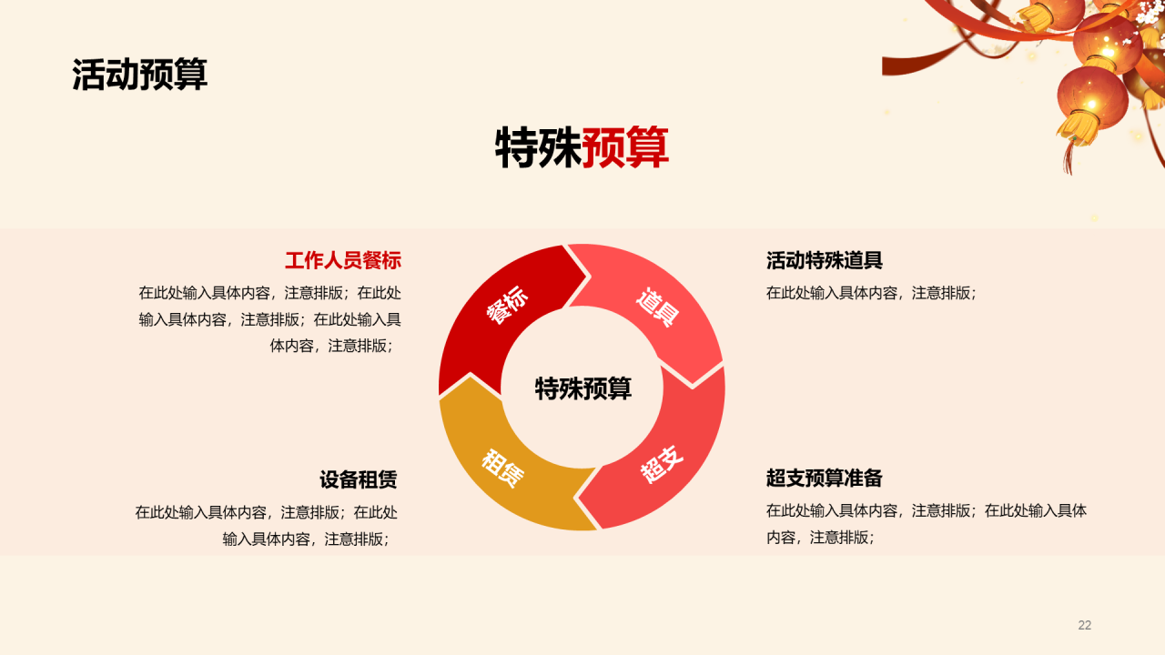 红色商务地产金融市场营销