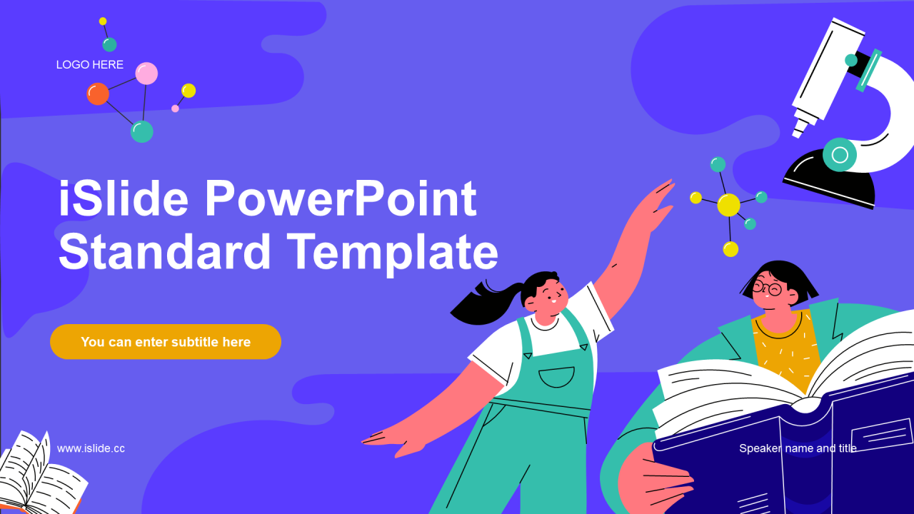 紫色插画教育培训课件PPT