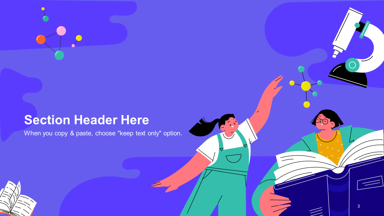 紫色插画教育培训课件PPT