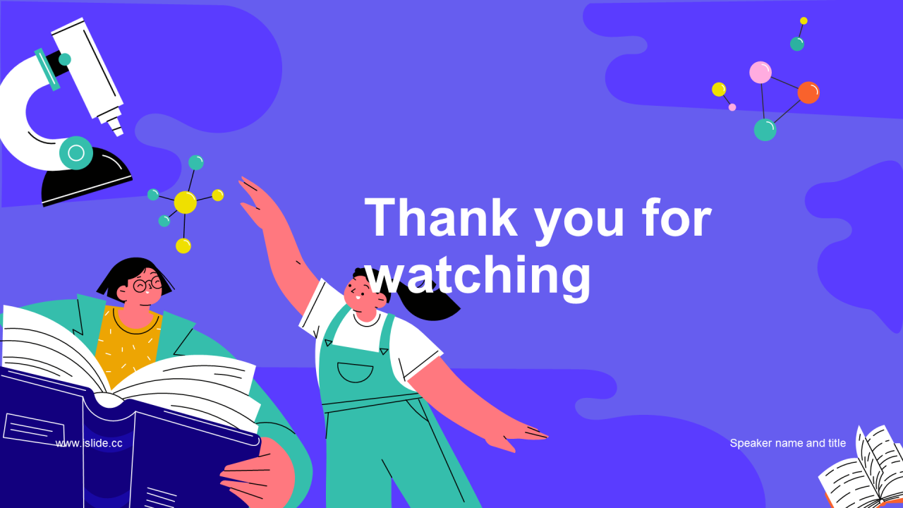 紫色插画教育培训课件PPT