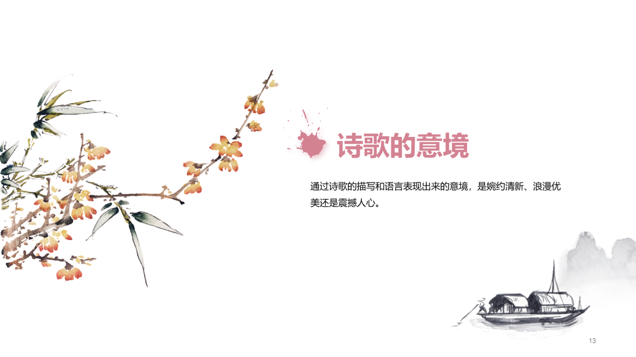 灰色复古风教育培训古诗鉴赏PPT