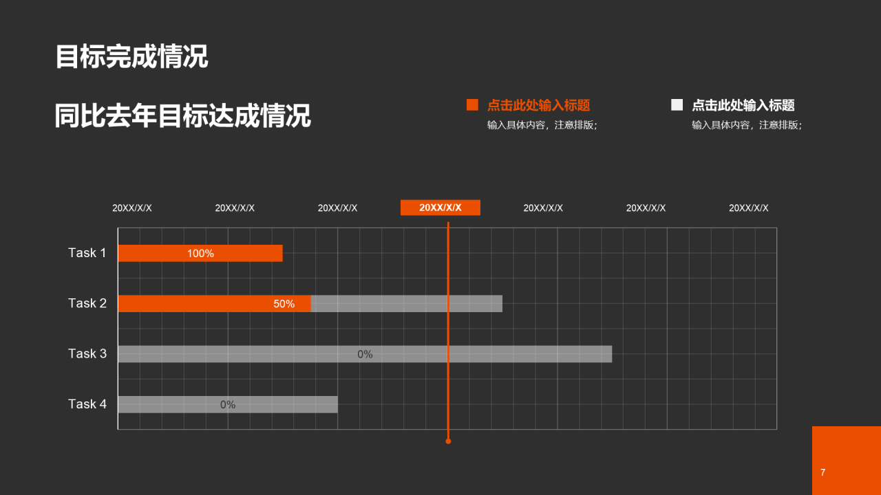 橙色现代汽车企业工作总结PPT