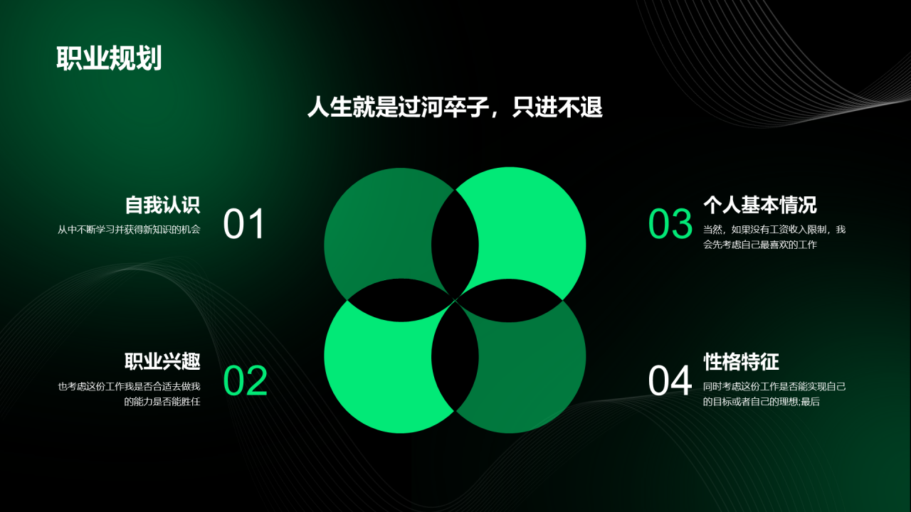 绿色简约互联网春季招聘绿色PPT模板
