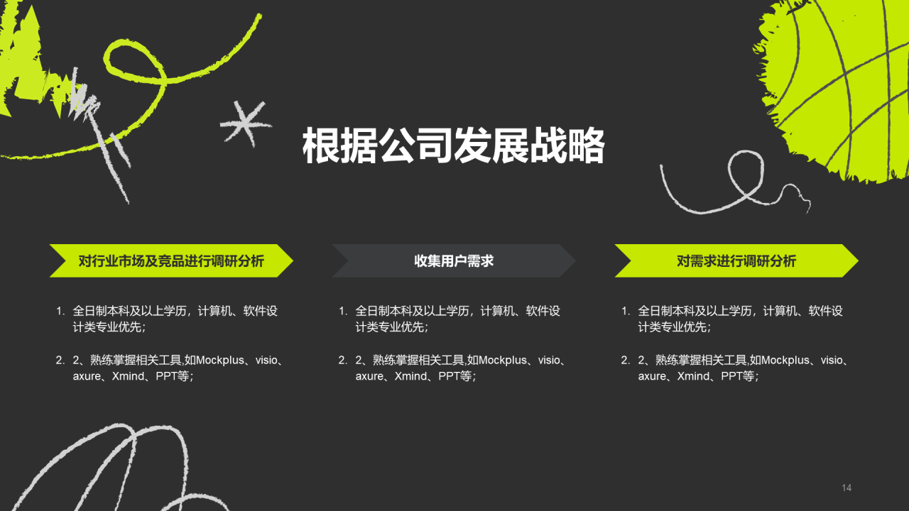 绿色插画校园招聘寻找发光的你企业招聘PPT模板