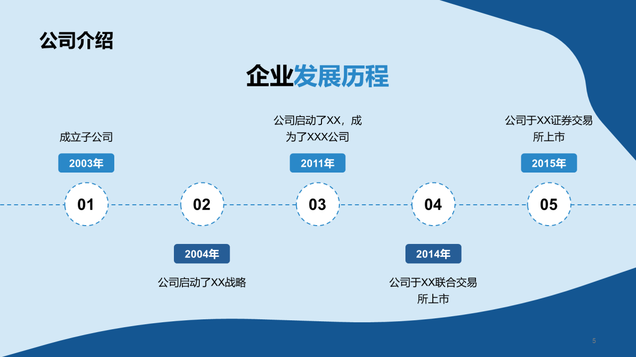 蓝色插画扁平春季校园招聘企业招聘PPT
